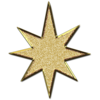Star D Glitter Gold Image